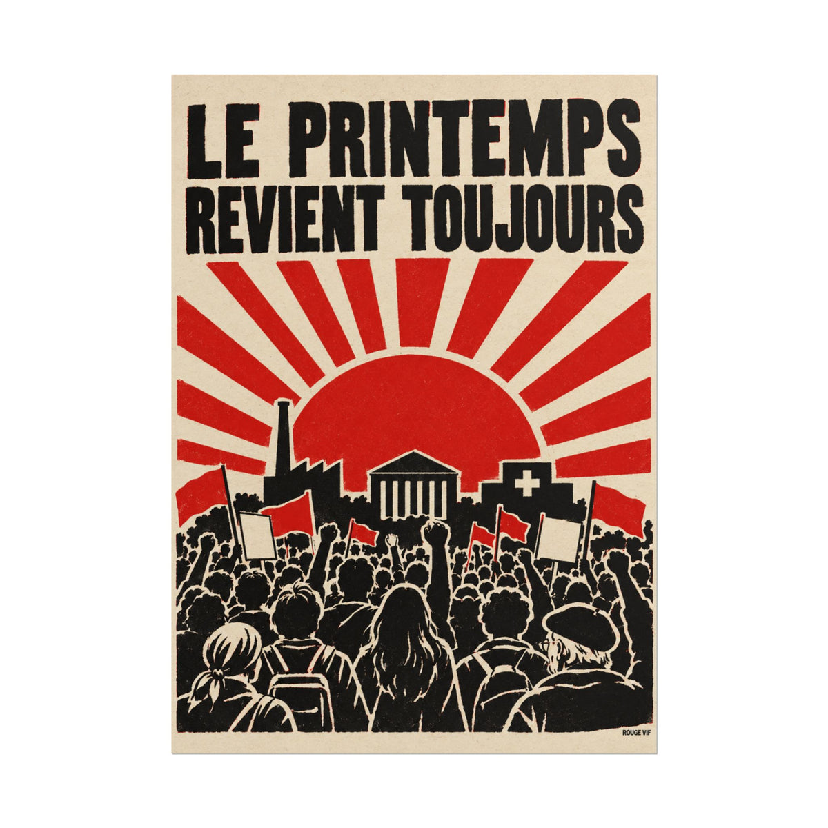 Affiche « Le printemps revient toujours »